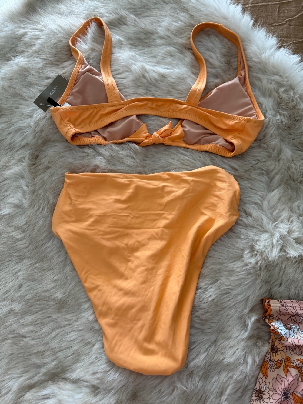 J. Crew Orange High-Waist Bikini Set - Picture 2 of 8